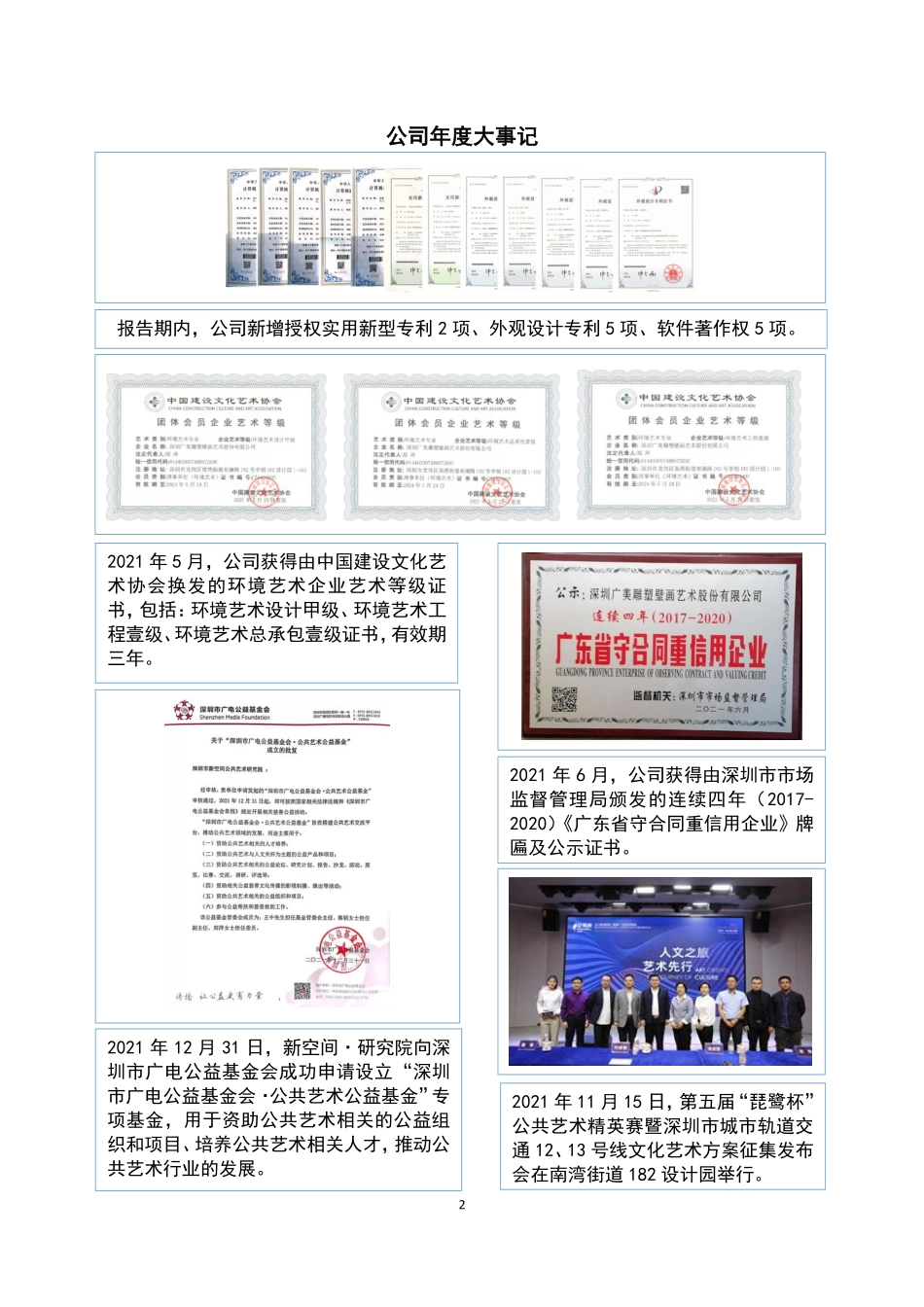 836727_2021_广美雕塑_2021年年度报告_2022-04-27.pdf_第2页