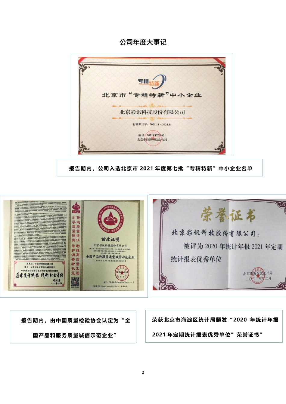 430033_2021_彩讯科技_2021年年度报告_2022-04-27.pdf_第2页