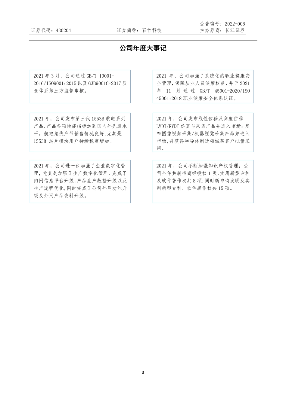 430204_2021_石竹科技_2021年年度报告_2022-04-11.pdf_第3页