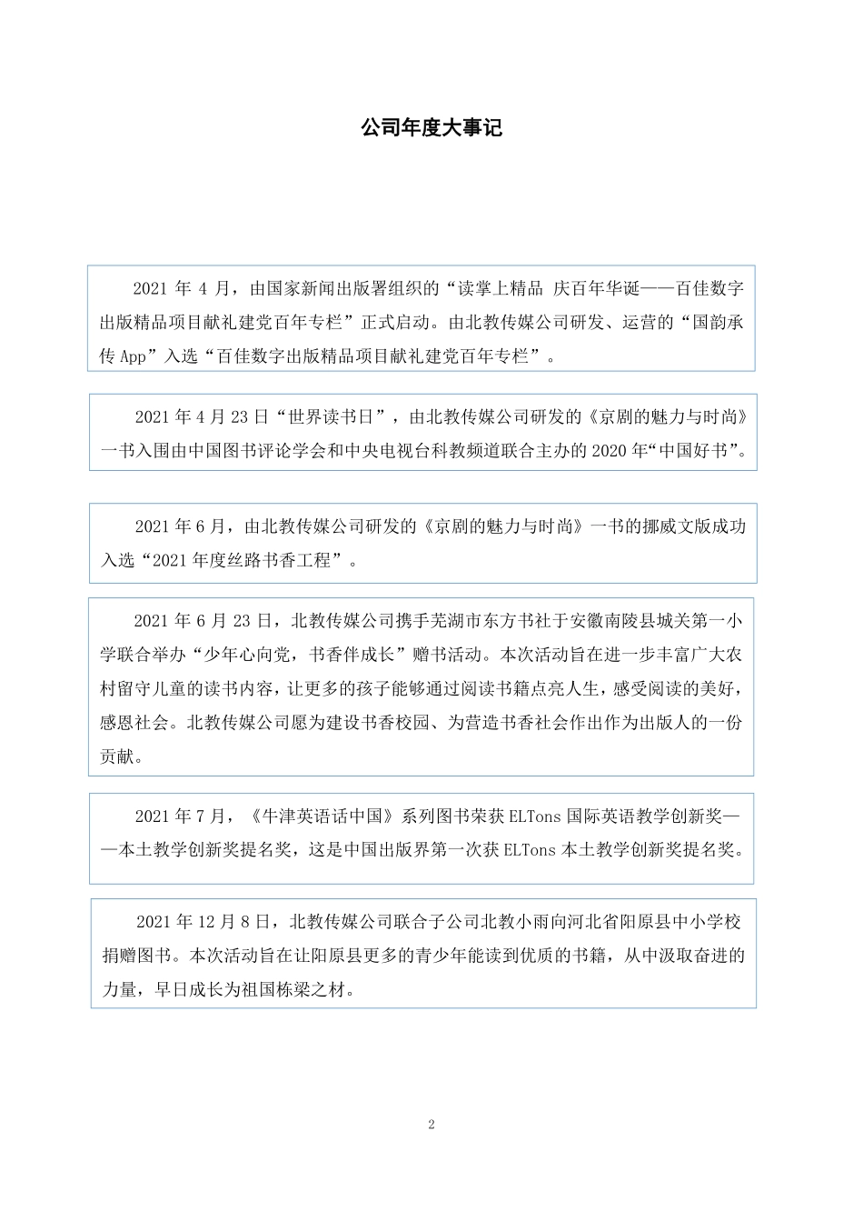 831299_2021_北教传媒_2021年年度报告_2022-04-28.pdf_第2页