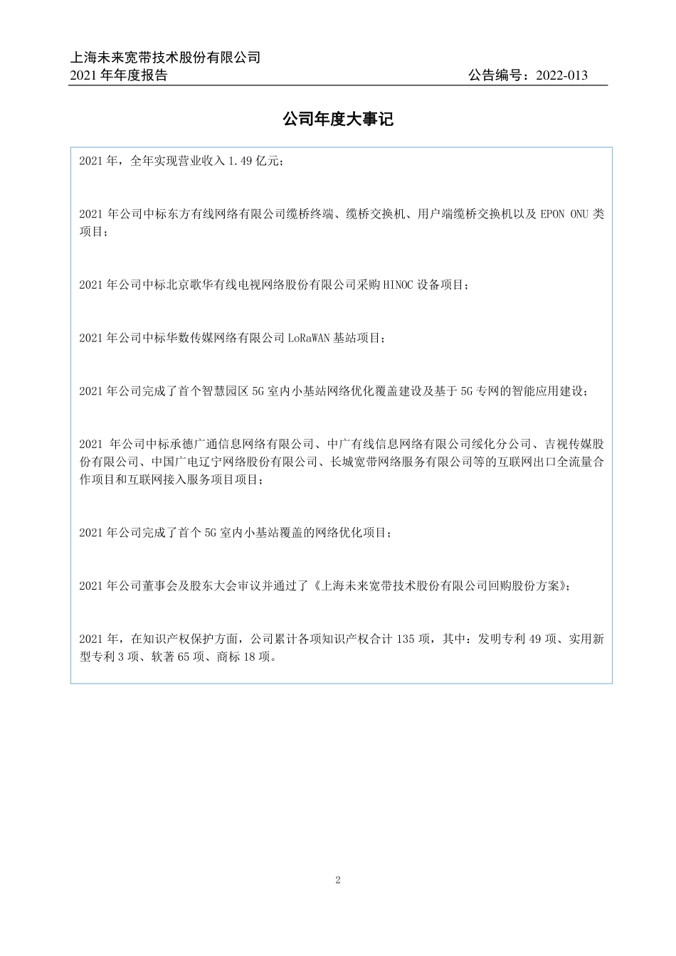 831583_2021_未来宽带_2021年年度报告_2022-04-28.pdf_第2页