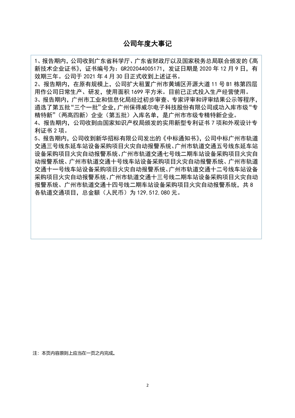 830983_2021_保得威尔_2021年年度报告_2022-04-27.pdf_第2页