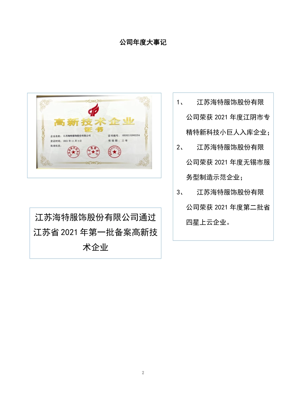 831345_2021_海特股份_2021年年度报告_2022-04-25.pdf_第2页