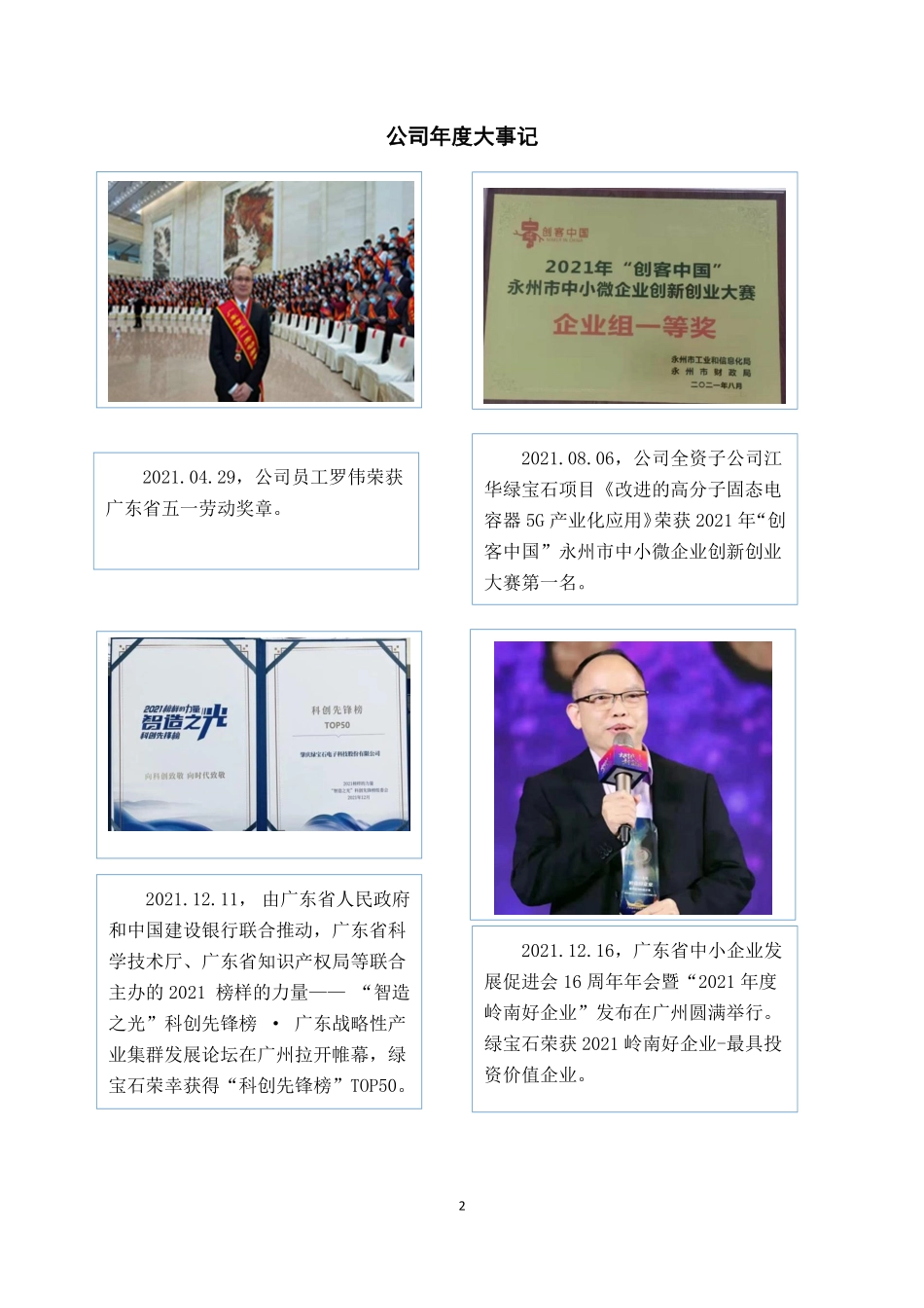 831804_2021_绿宝石_2021年年度报告_2022-04-17.pdf_第2页