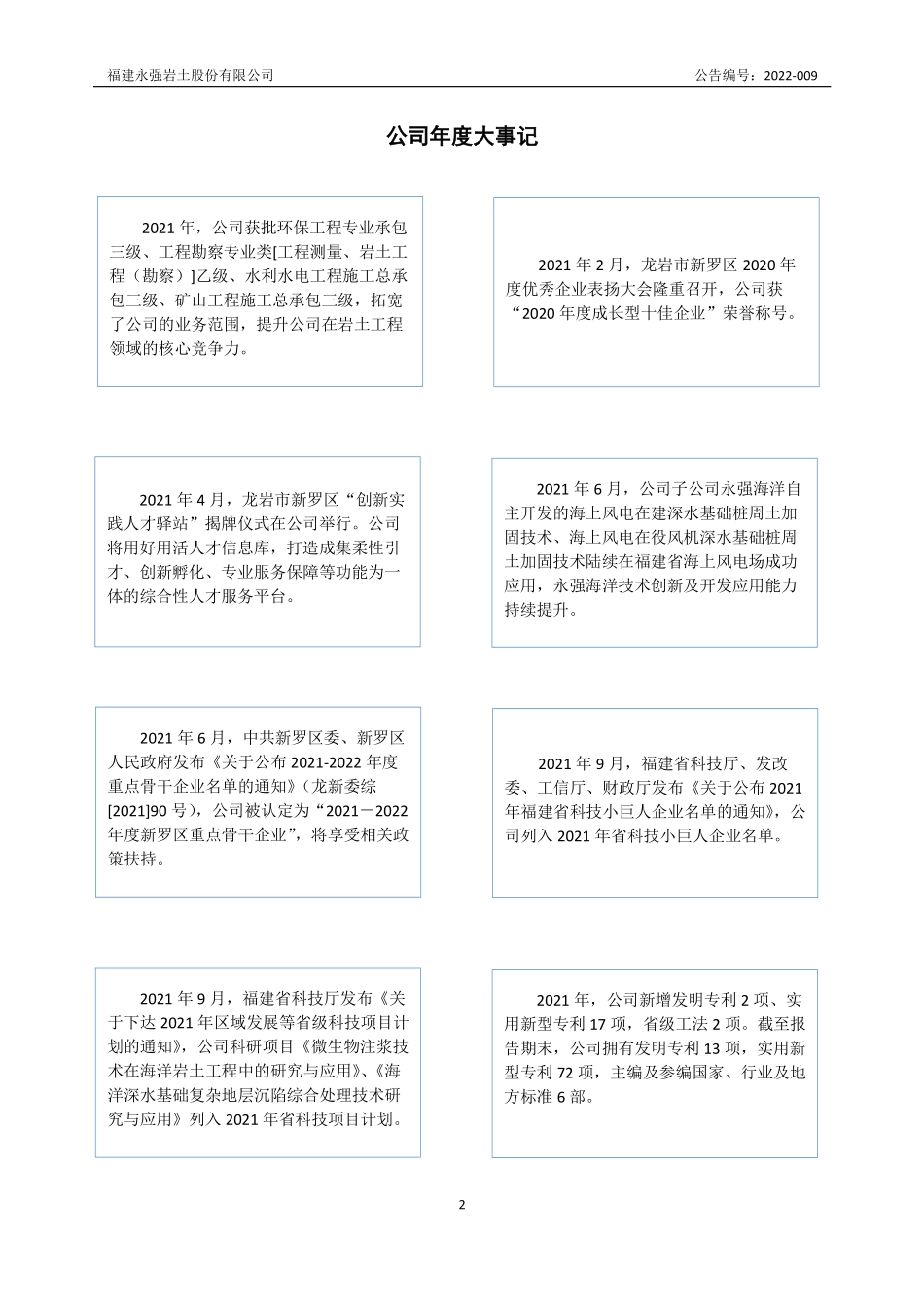 832054_2021_永强岩土_2021年年度报告_2022-04-24.pdf_第2页