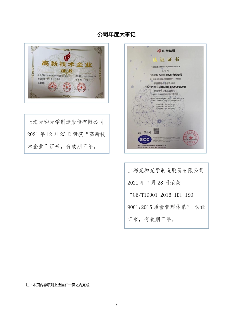 831460_2021_光和光学_2021年年度报告_2022-06-23.pdf_第2页