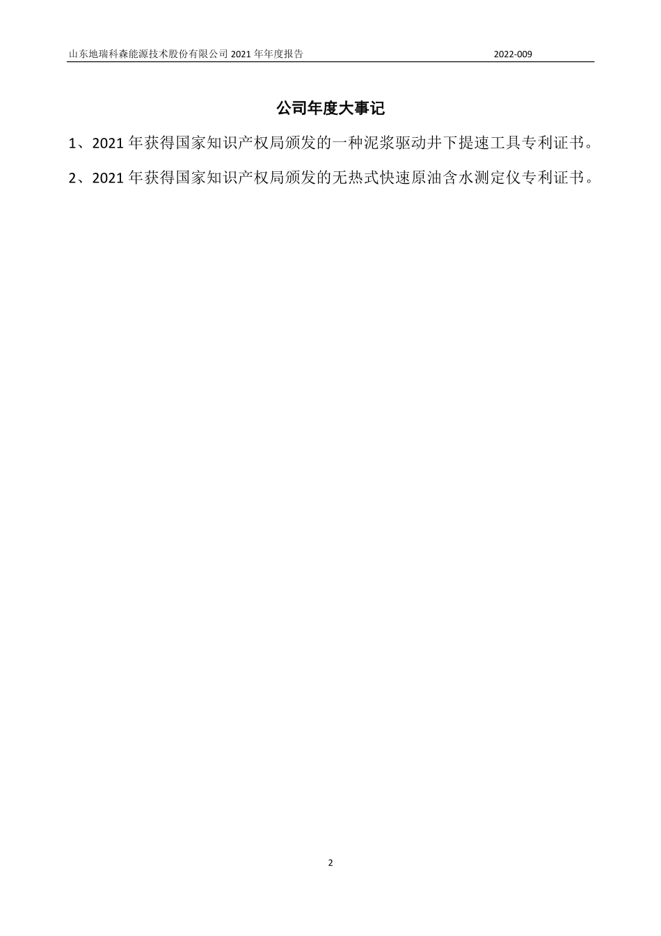 832573_2021_地瑞科森_2021年年度报告_2022-04-26.pdf_第2页