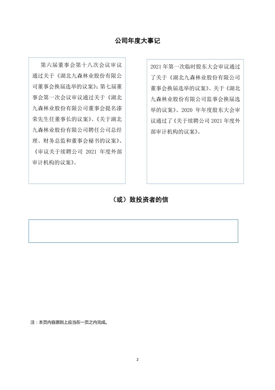 832809_2021_九森林业_2021年年度报告_2022-08-11.pdf_第2页