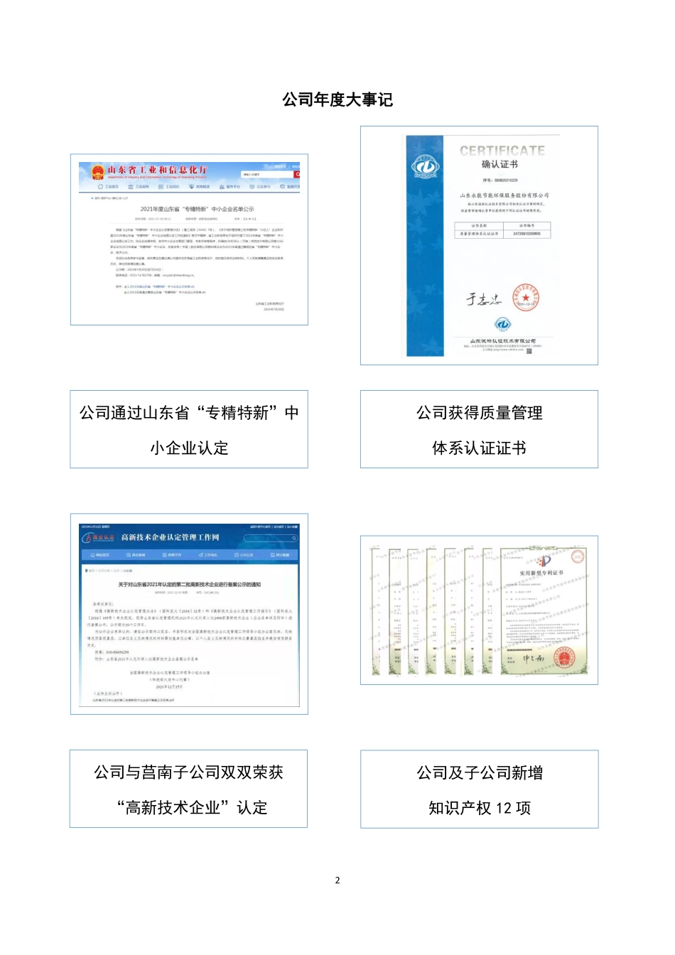 833778_2021_山东环保_2021年年度报告_2022-04-14.pdf_第2页