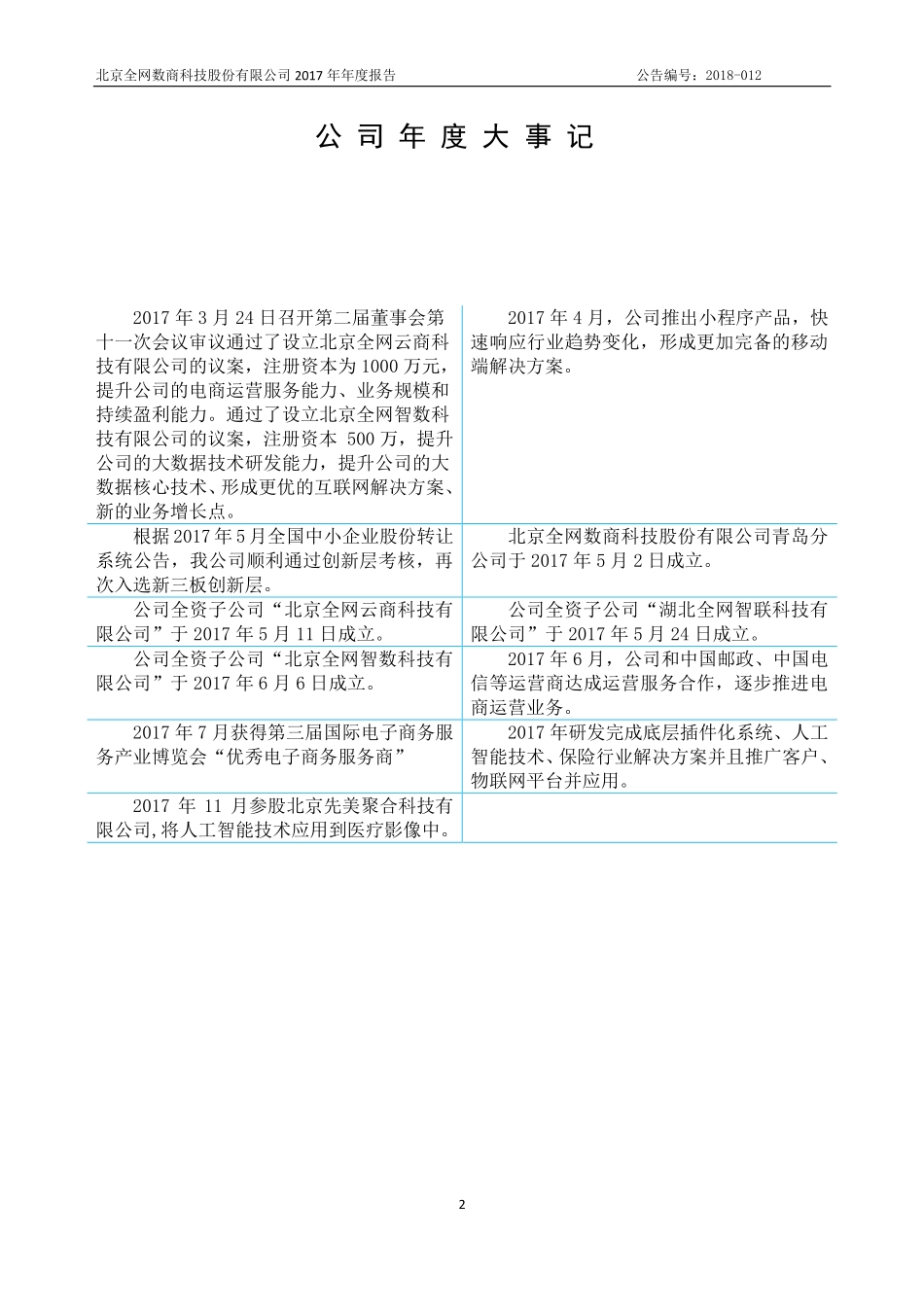430182_2017_全网数商_2017年年度报告_2018-04-12.pdf_第2页
