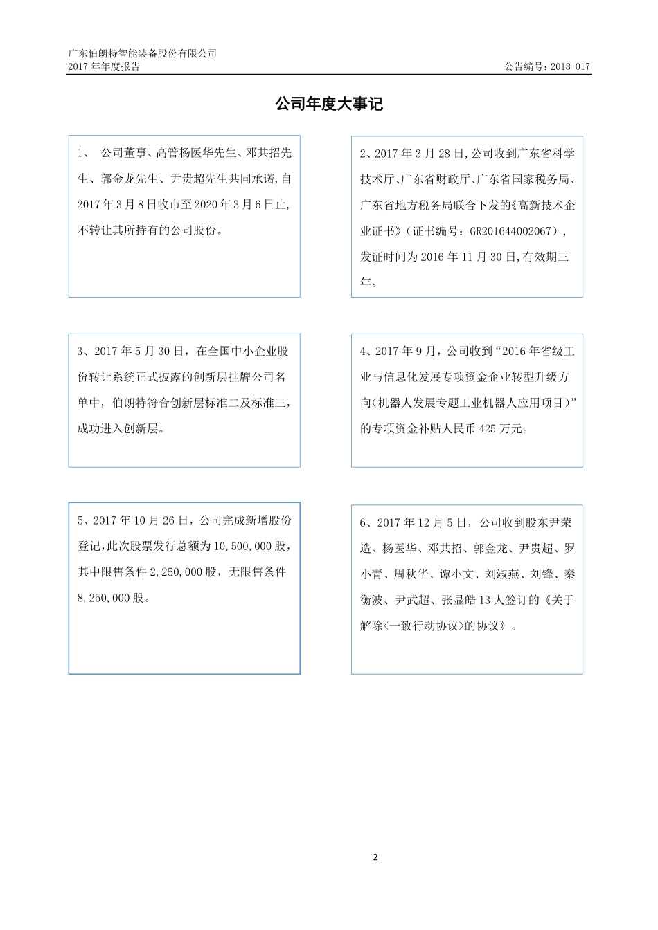 430394_2017_伯朗特_2017年年度报告_2018-03-14.pdf_第2页