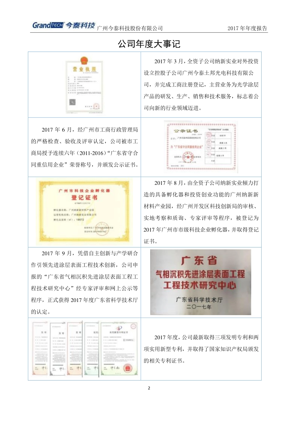 430655_2017_今泰科技_2017年年度报告_2018-04-18.pdf_第2页