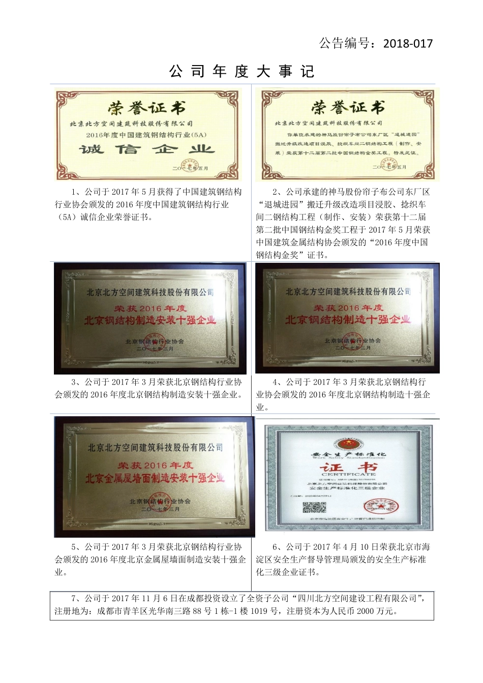 830989_2017_北方空间_2017年年度报告_2018-04-22.pdf_第2页