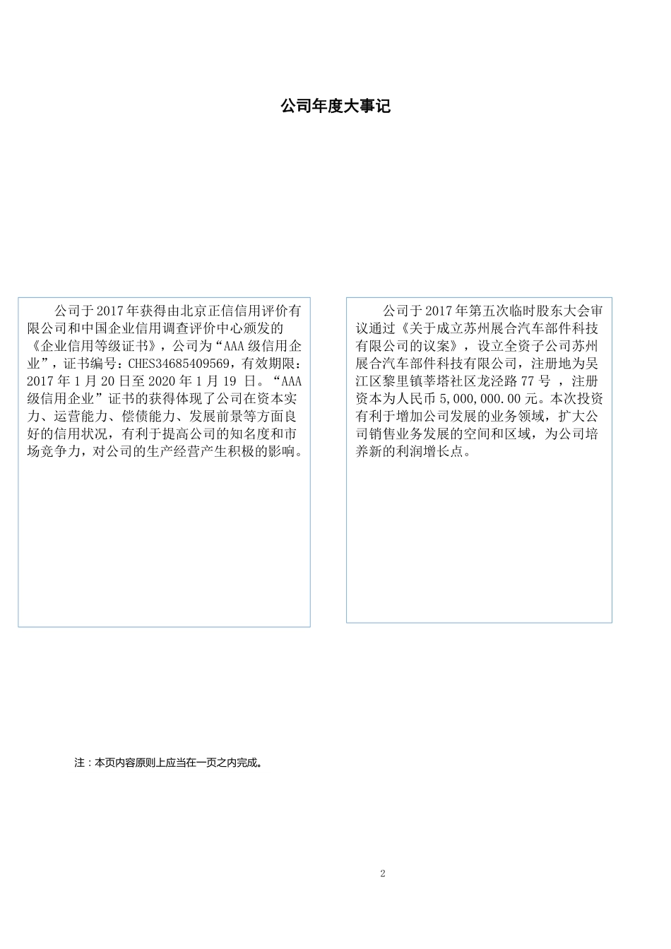 831076_2017_展博股份_2017年年度报告_2018-04-17.pdf_第2页