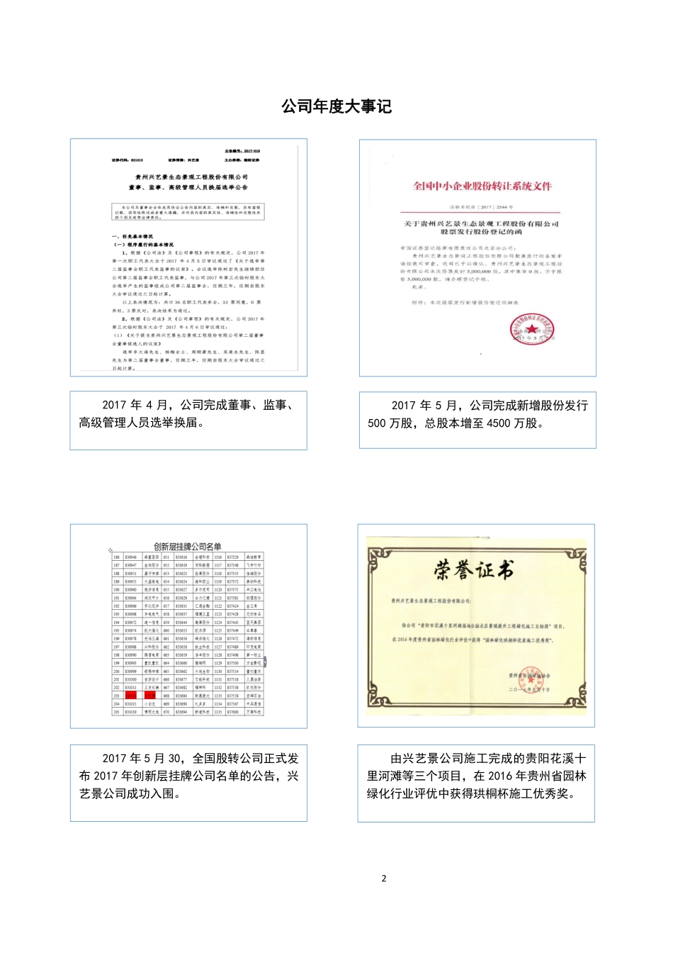 831013_2017_兴艺景_2017年年度报告_2018-04-19.pdf_第2页