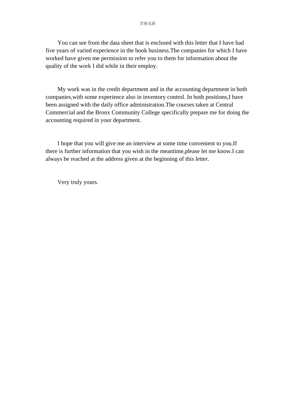 2023年大学生英文求职信推荐范文.docx_第3页