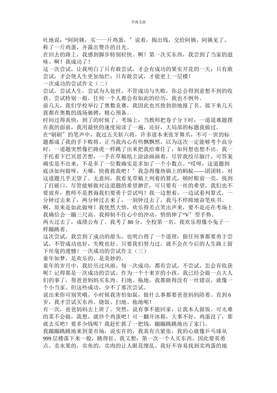 2023年尝试的作文.docx_第2页