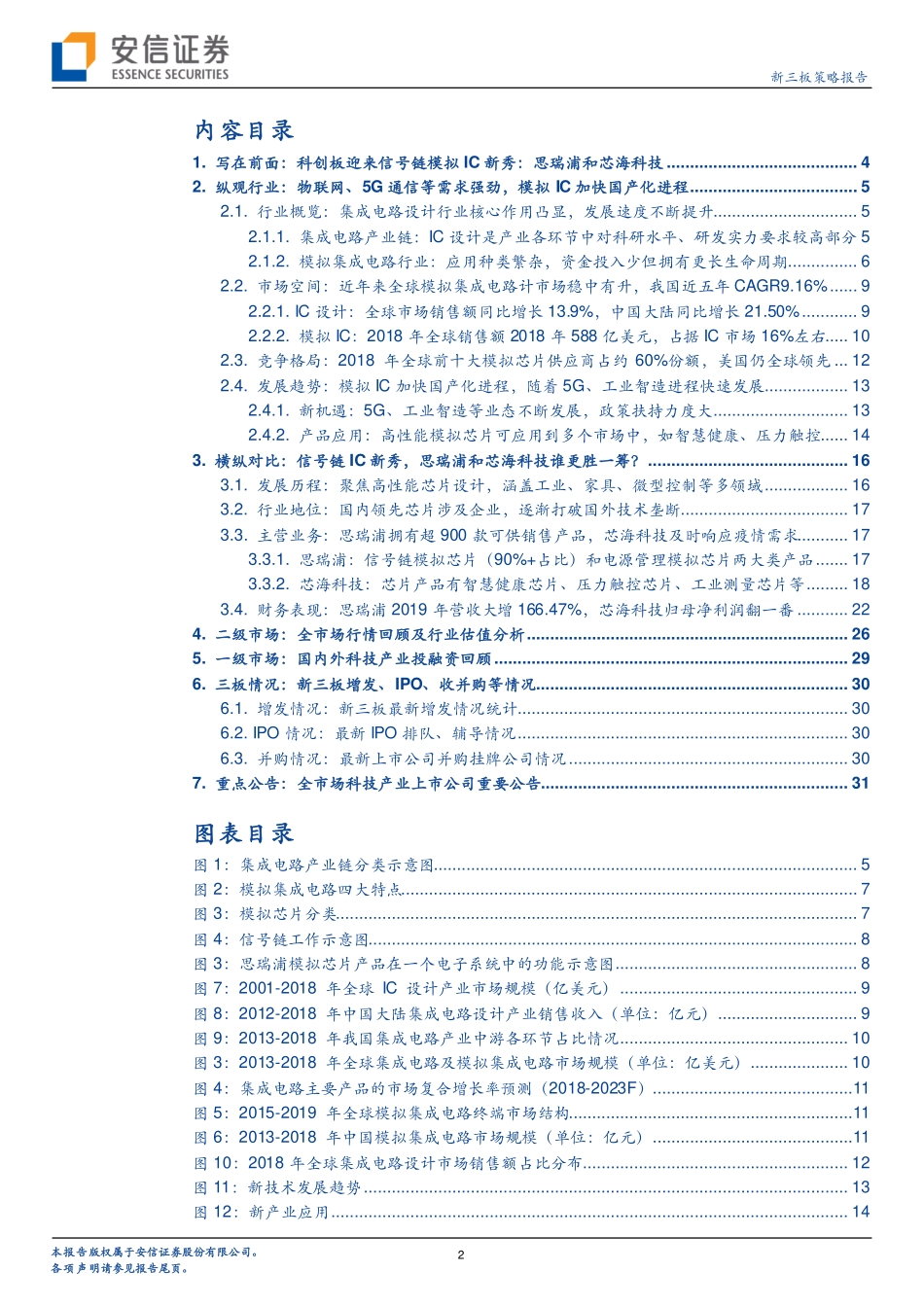 科技行业全市场科技产业策略报告第六十四期：科创板半导体迎来信号链模拟IC新秀思瑞浦和芯海科技拟登陆-20200426-安信证券-34页.pdf_第3页