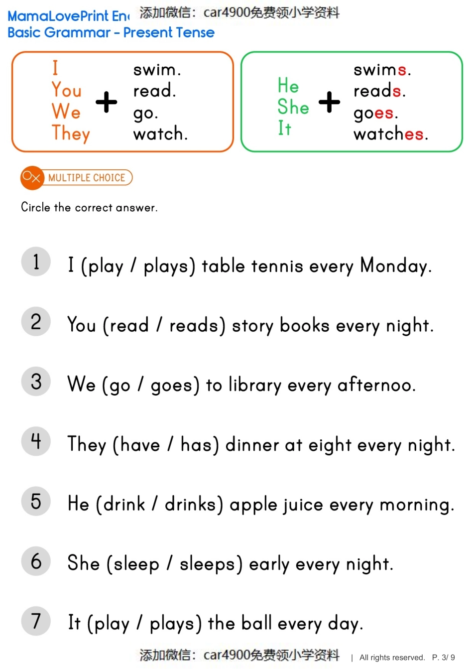 31_现在时present_tense_book1（添加微信：car4900免费领小学资料）.pdf_第3页