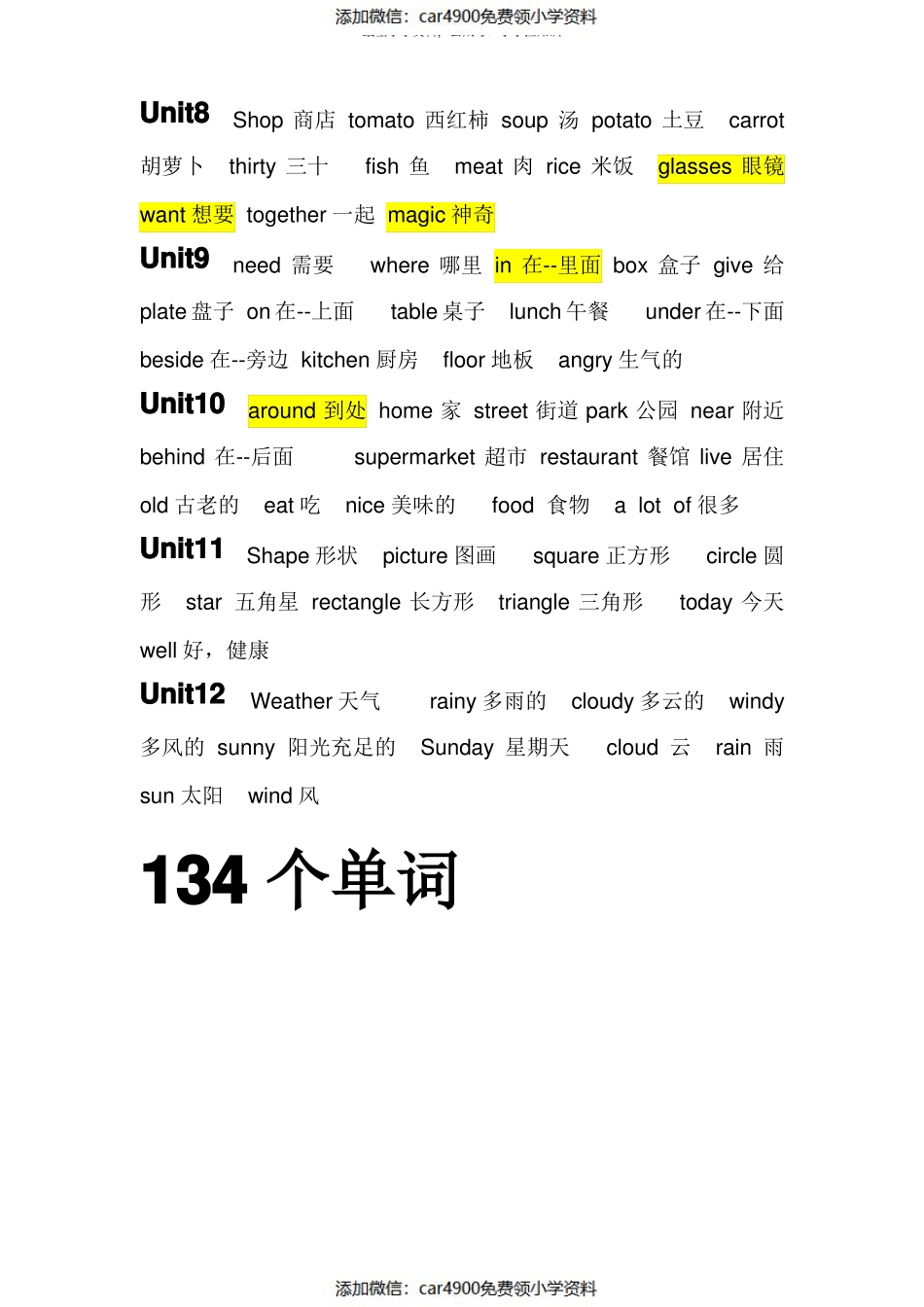 上海教育出版社四年级英语上册单词表（）.pdf_第2页
