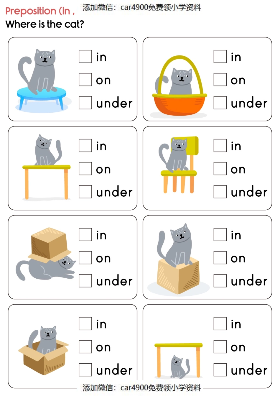 32_english_grammar_preposition_lv1_book（添加微信：car4900免费领小学资料）.pdf_第2页