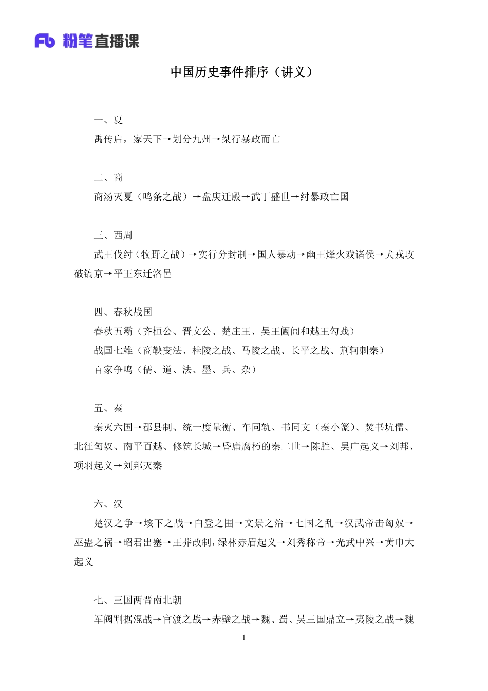 2020.08.26+中国历史事件排序+朱迪+（讲义+笔记）（常识高分专项课）.pdf_第2页