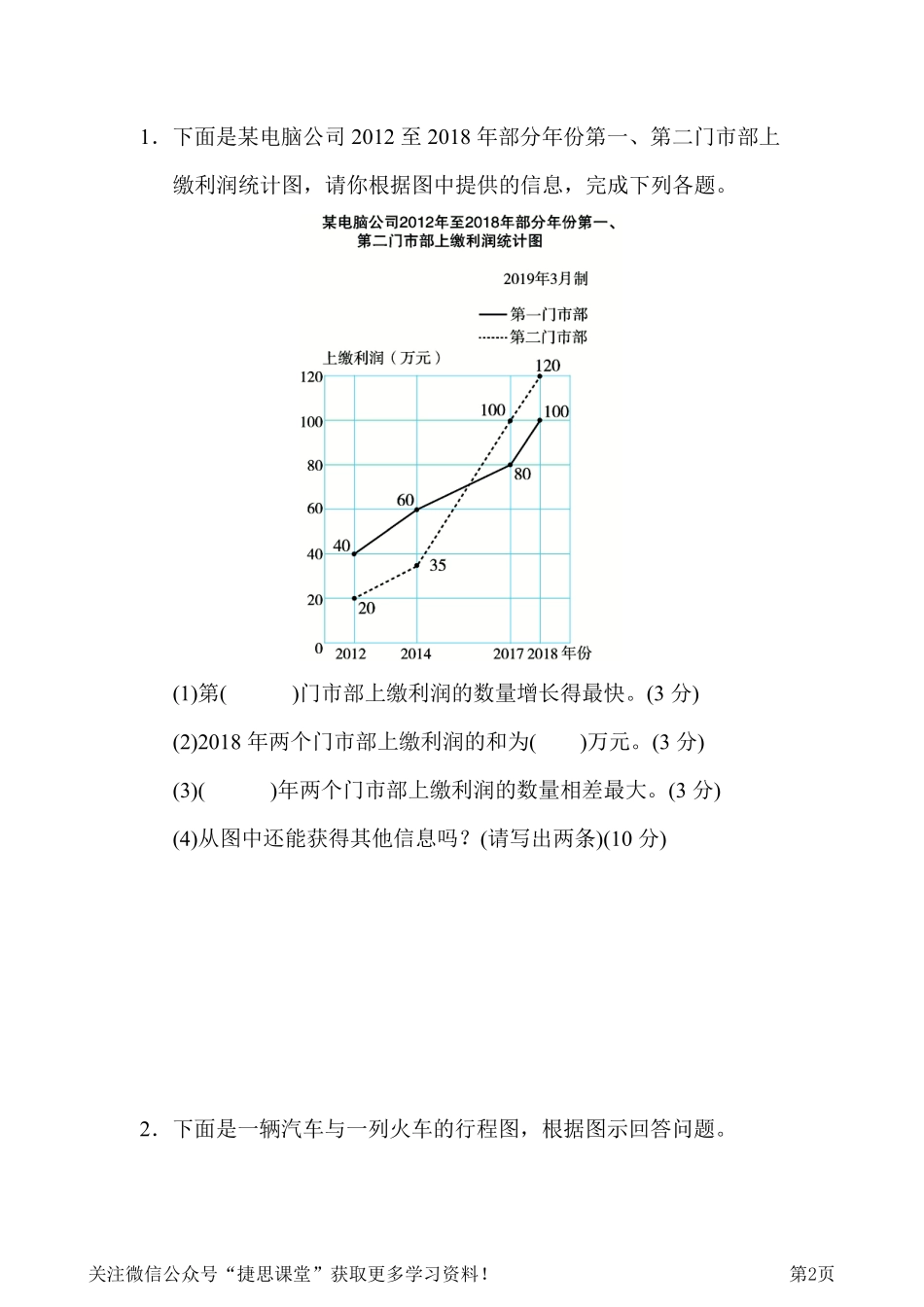 五年级下册数学冀教版周测培优卷12（含答案）.pdf_第2页