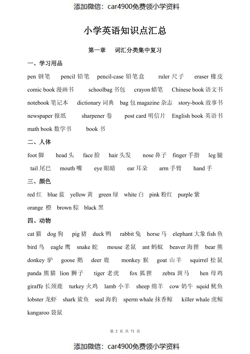 人教小学英语三起点pep版3-6知识点汇总（）.pdf_第3页