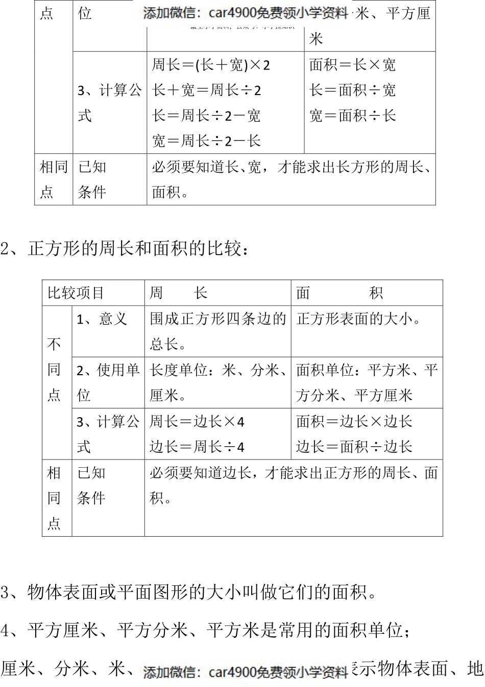 西师大版数学3年级下册期中复习知识汇总（）(1).pdf_第3页
