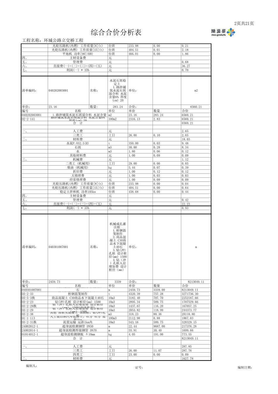 06综合合价分析表 (2).xls_第2页