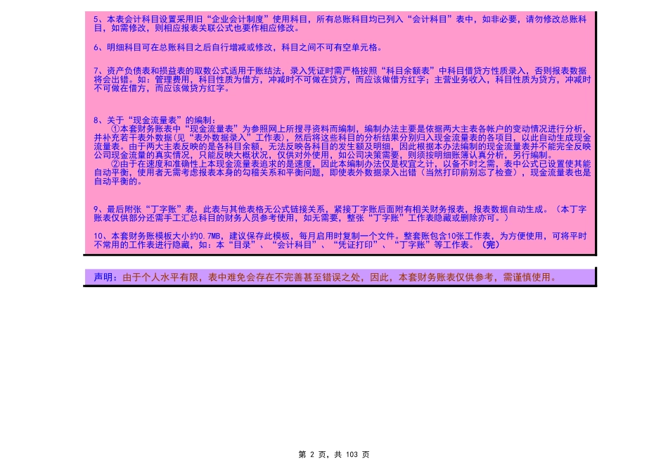 Excel财务账模板.xls_第2页