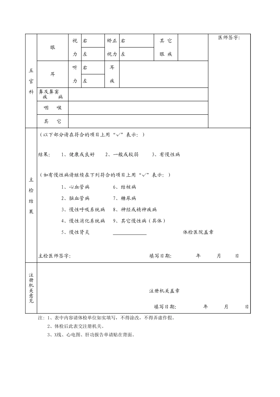 护士注册健康体检表.xls_第2页