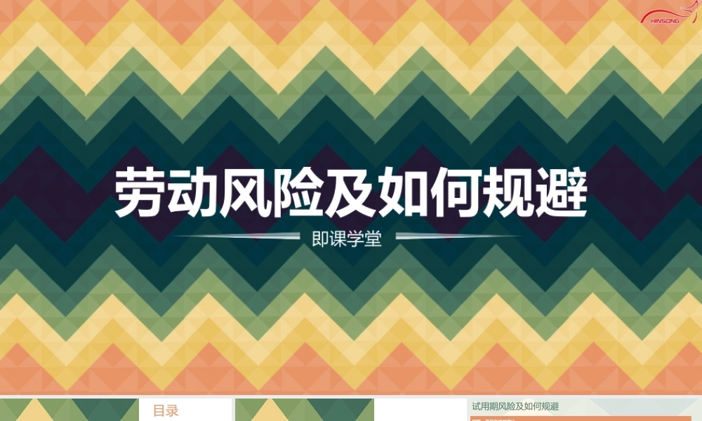 劳动风险及如何规避模板.ppt