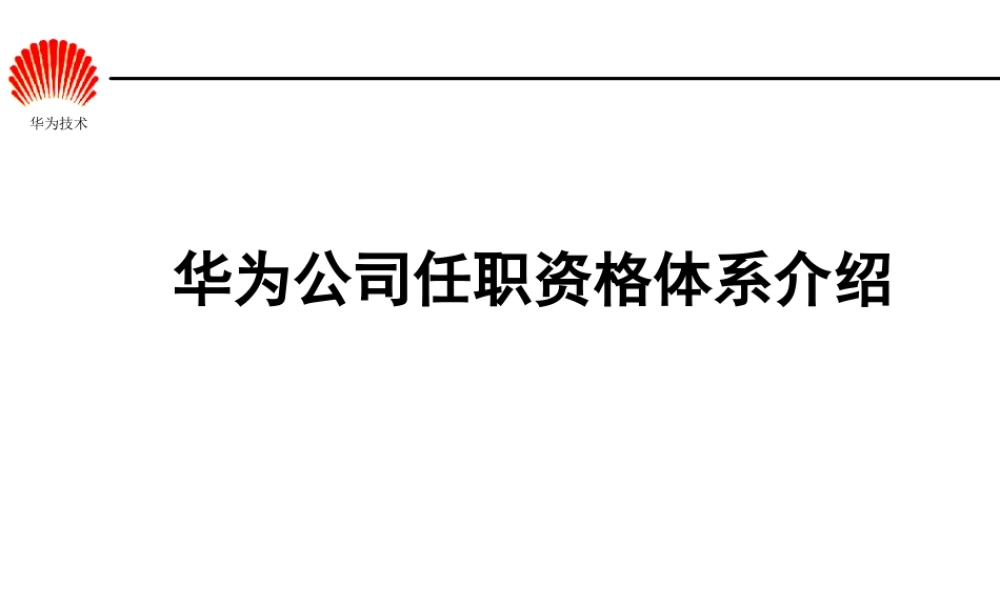 华为任职资格全套(HR版).ppt