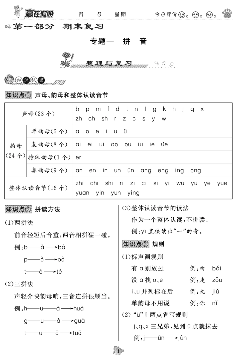 1.赢在假期 衔接优化训练 一年级语文.pdf_第2页