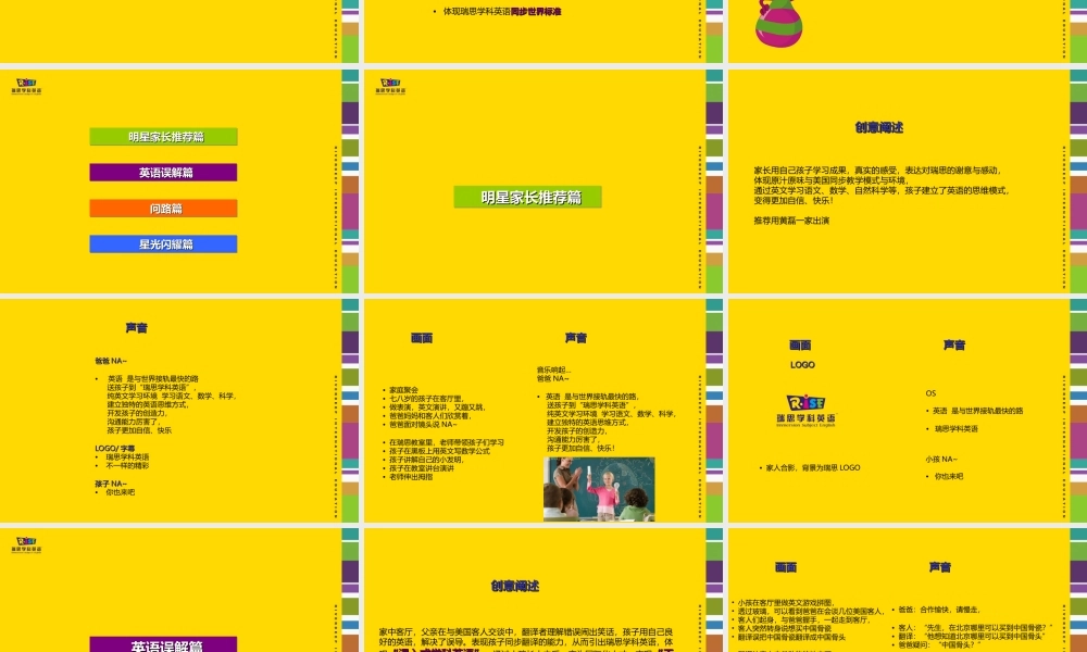44.瑞思学科英语TVC创意脚本.ppt