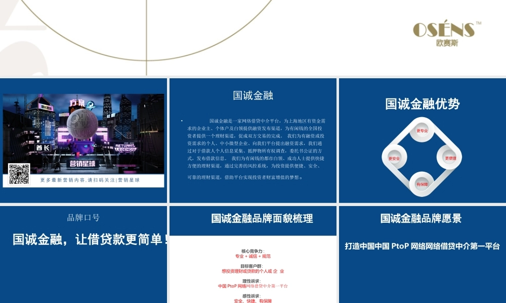 59.欧赛斯国诚金融品牌定位及创意方向.ppt