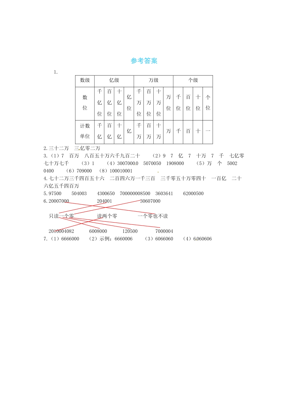 【课时练】一 认识更大的数第3课时人口普查-四年级上册数学一课一练（北师大版含答案）.docx_第3页