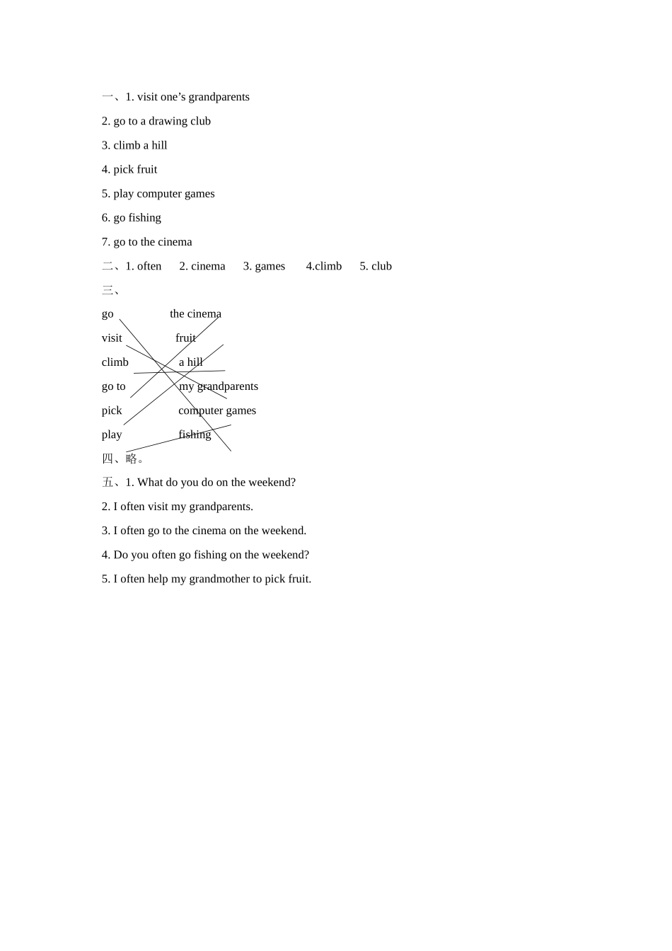Unit 2 On the Weekend Lesson 1 同步练习3.doc_第3页