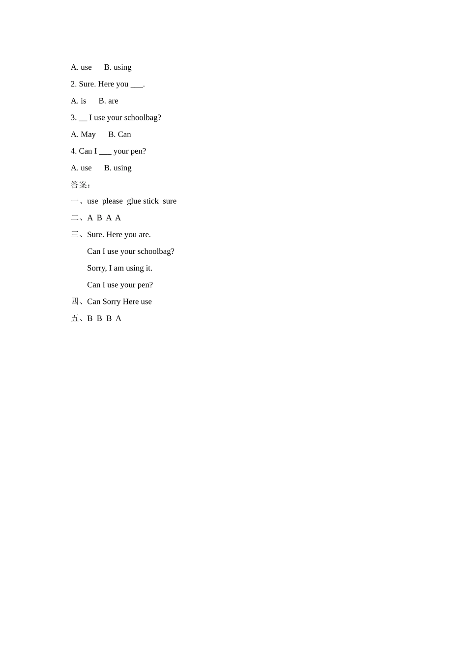 Unit 4 Asking for Help Lesson 2 同步练习1.doc_第2页