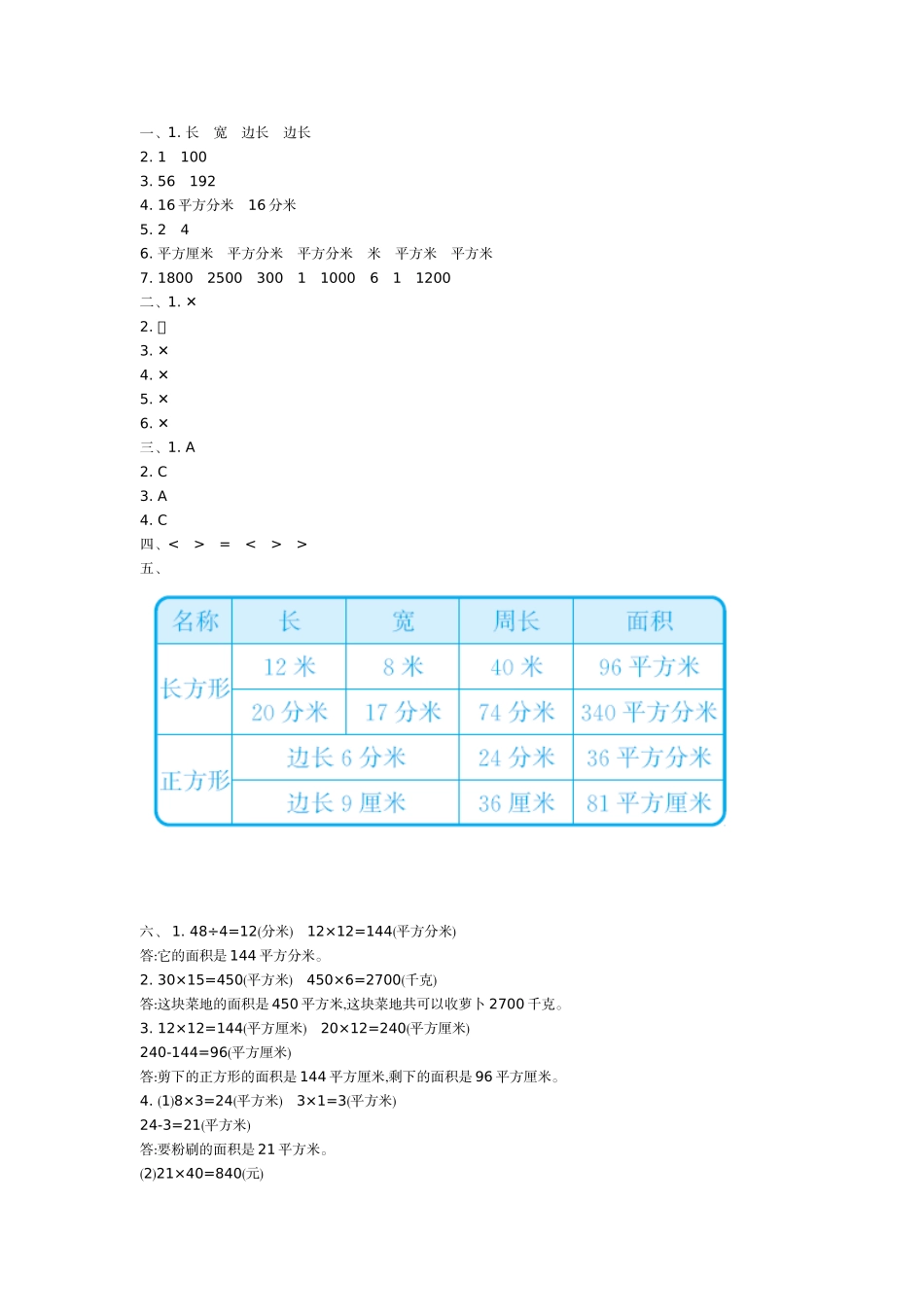 三（上）54制青岛版数学第九单元测试卷.2.doc_第3页