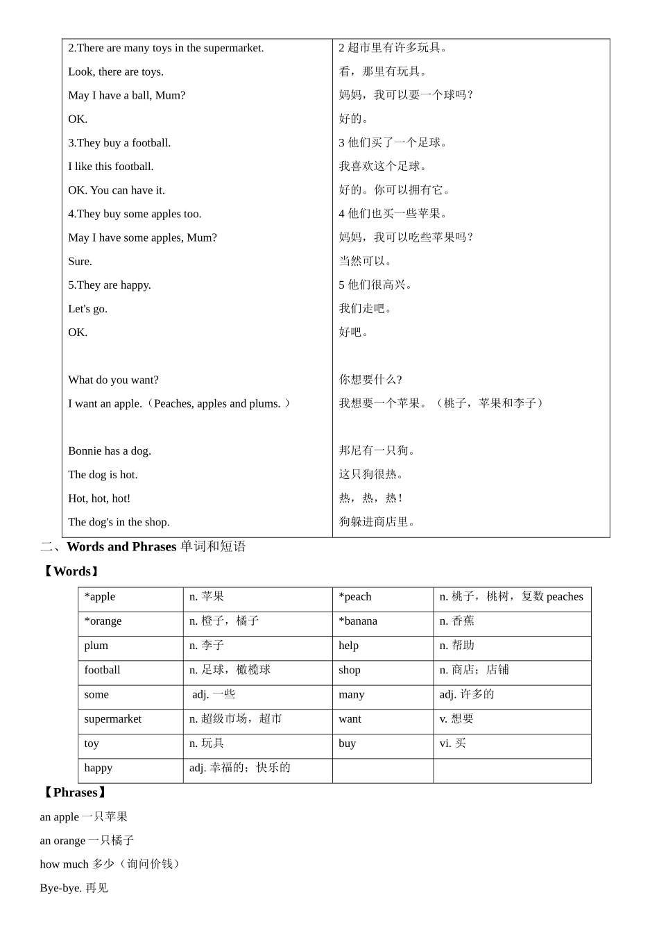三年级上册英语辅导及作业-m3 unit 2 shopping a∣牛津上海版（一起）含答案.doc_第2页