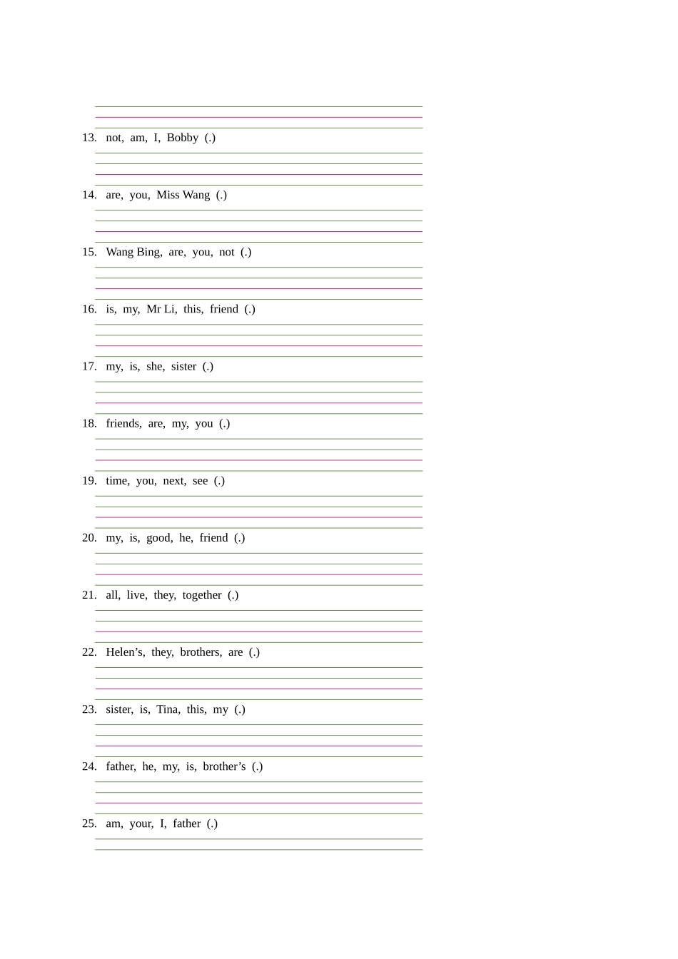 专题10 连词成句专项练习（一）-2022-2023学年三年级英语上册期末专项复习试题(译林版三起).docx_第2页