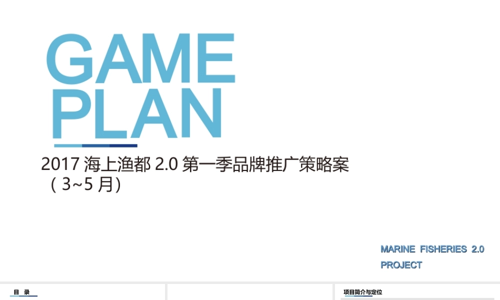 171.2017海上渔都2.0第一季品牌推广活动策划案.ppt