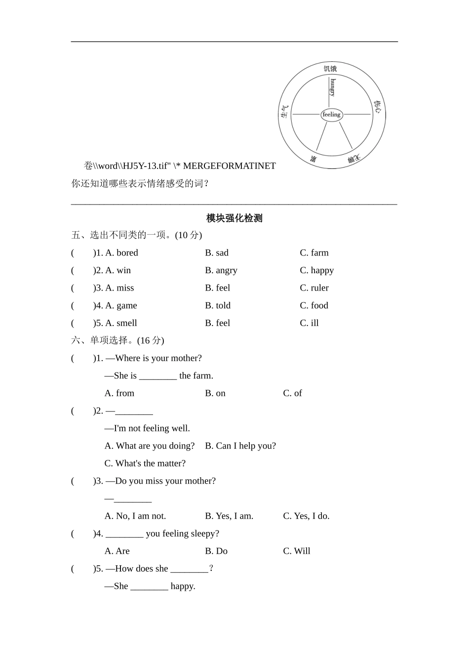 Module9 模块知识梳理卷.doc_第2页