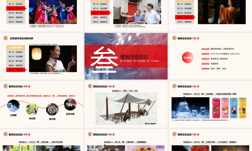 2021酒类品牌旅游区(8-10月)营销活动方案.pptx