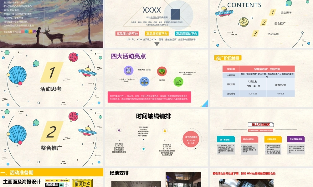 2021购物中心（穿越童话镇主题）市集活动推广方案.pptx