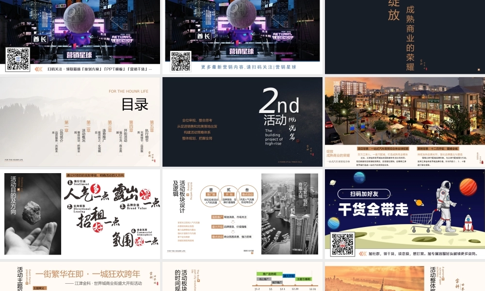 34.2018金科世界城商业街开街活动策划方案.pptx