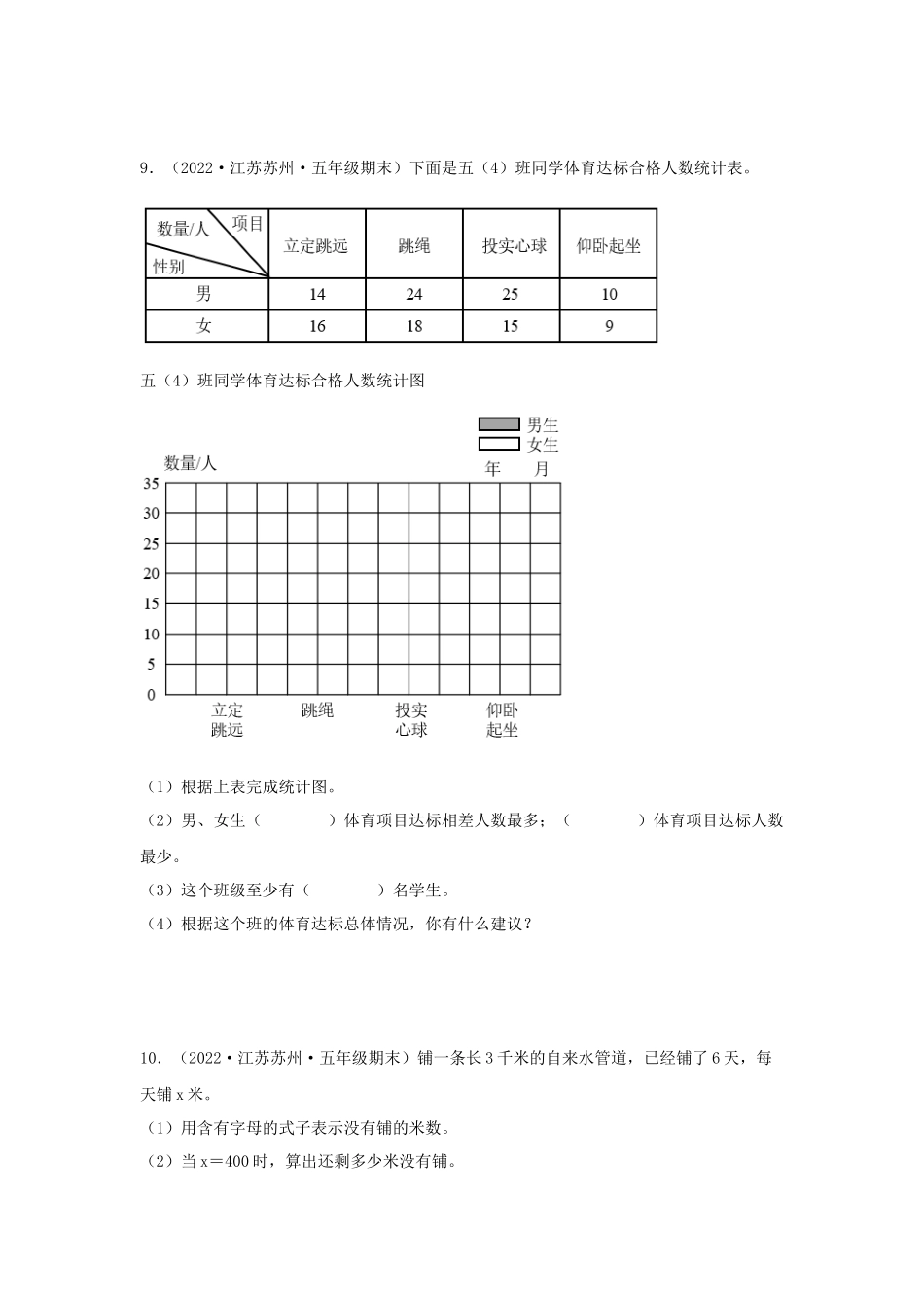 专题09 解答题78题（九）-（2020-2022）五年级数学上册江苏地区期末真题汇编（苏教版）.docx_第3页