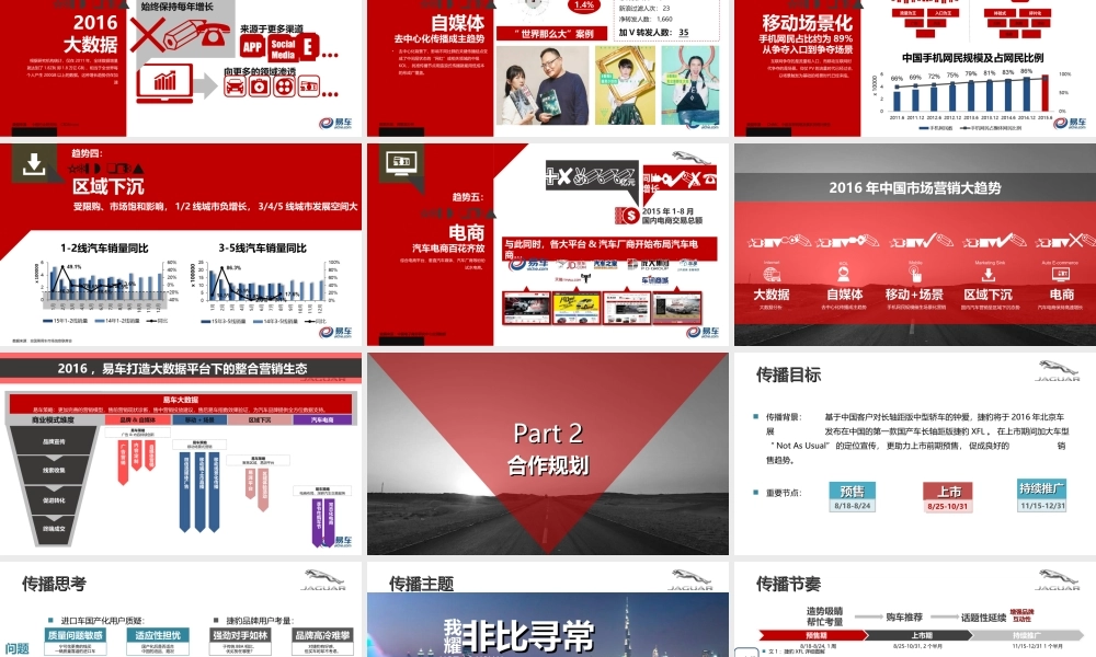 54.捷豹XFL上市营销规划方案.ppt